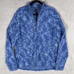 Lululemon Surge Warm 1/2 Zip Pullover Men's Large Blue The Players Club Course